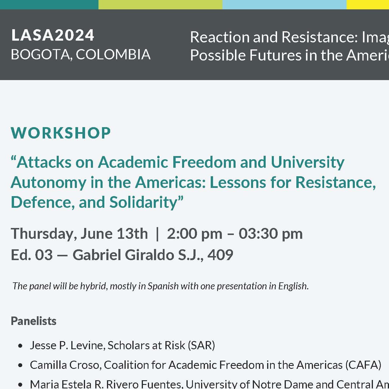 CAFA workshop: Attacks on academic freedom and university autonomy in the Americas