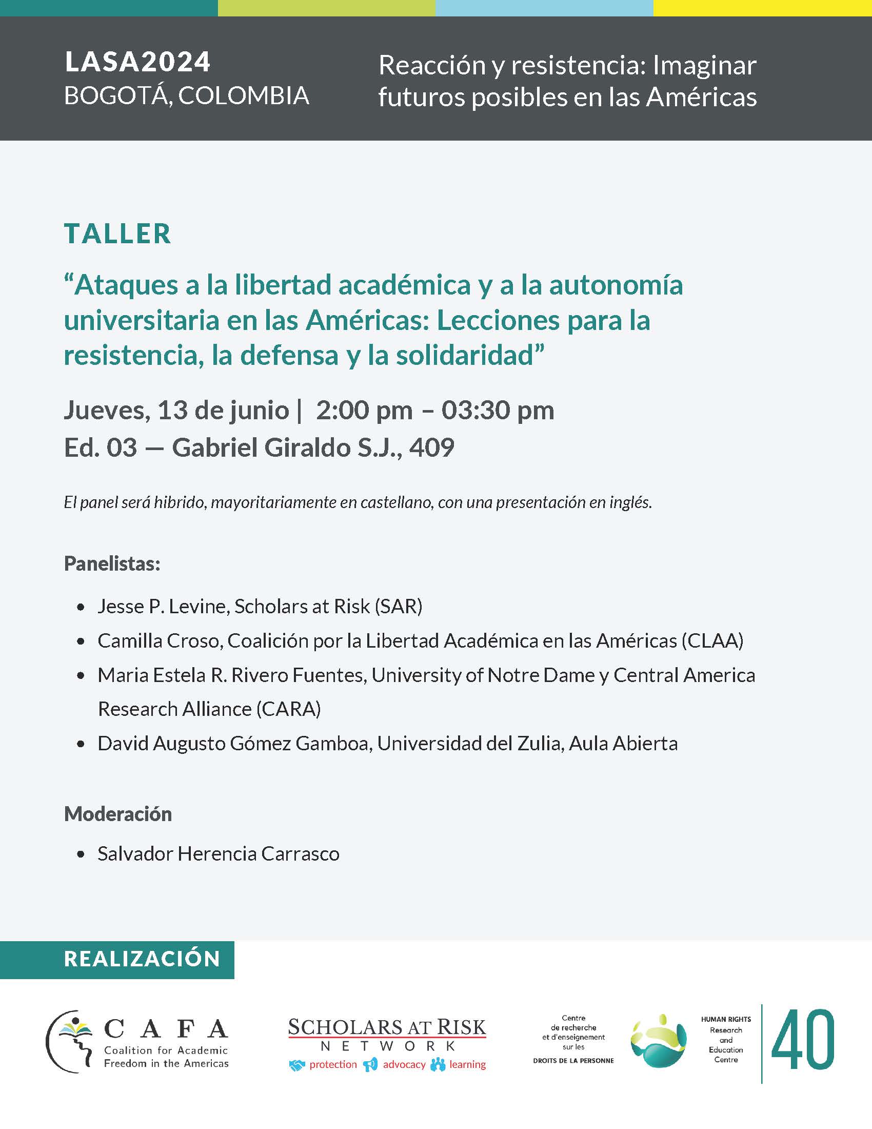 Taller LASA: Ataques a la libertad académica y a la autonomía universitaria en las Américas